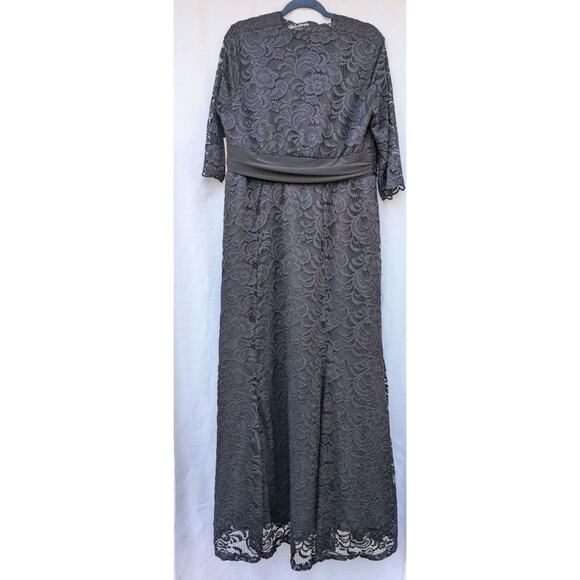 Kiyonna Screen Siren Lace Evening Gown Womens Sz 2X Black Formal Gala Wedding - Picture 7 of 9